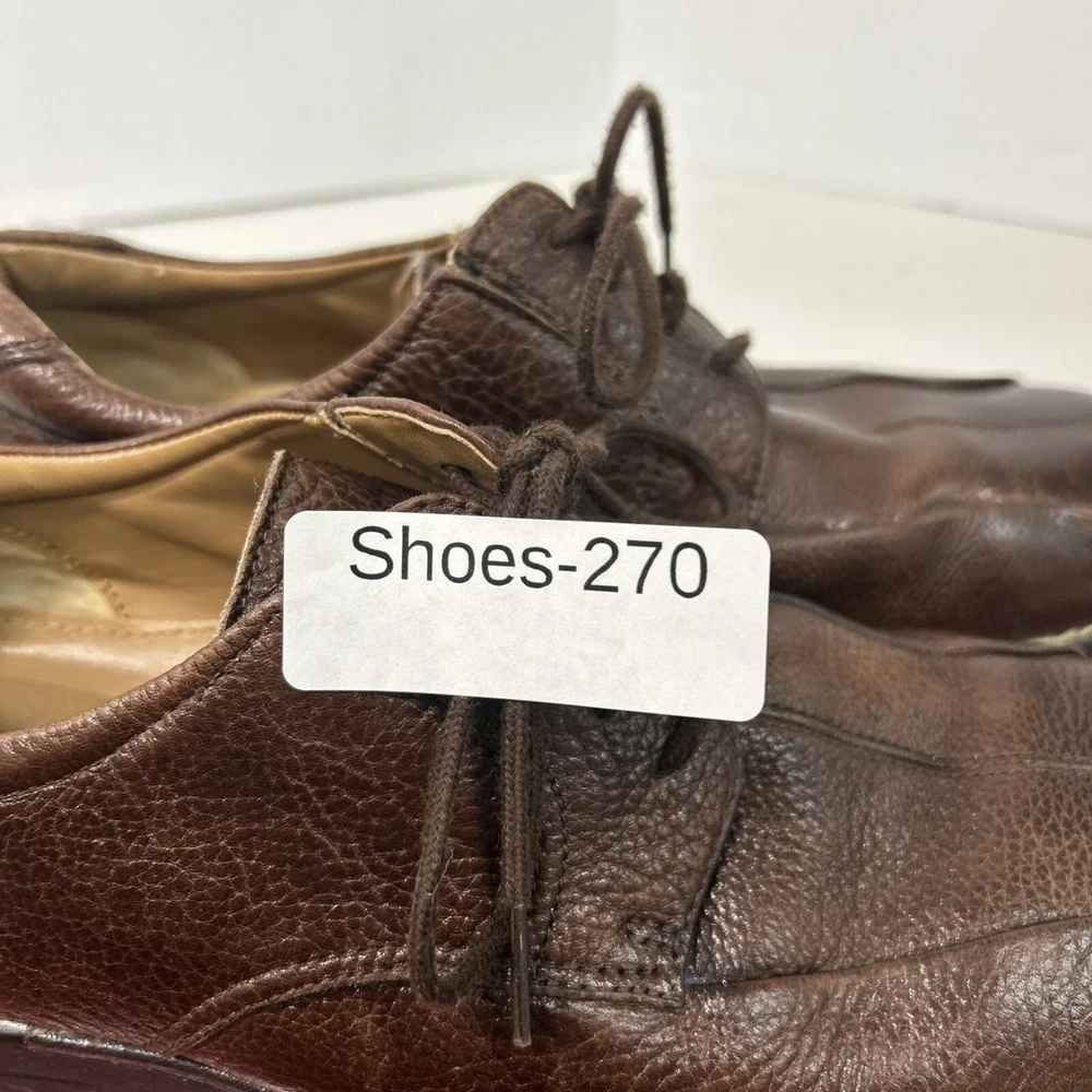 GH Bass and CO Mens 10.5 M Bass Lex Brown Lace Up Oxford‎ Multi Textured Shoes
